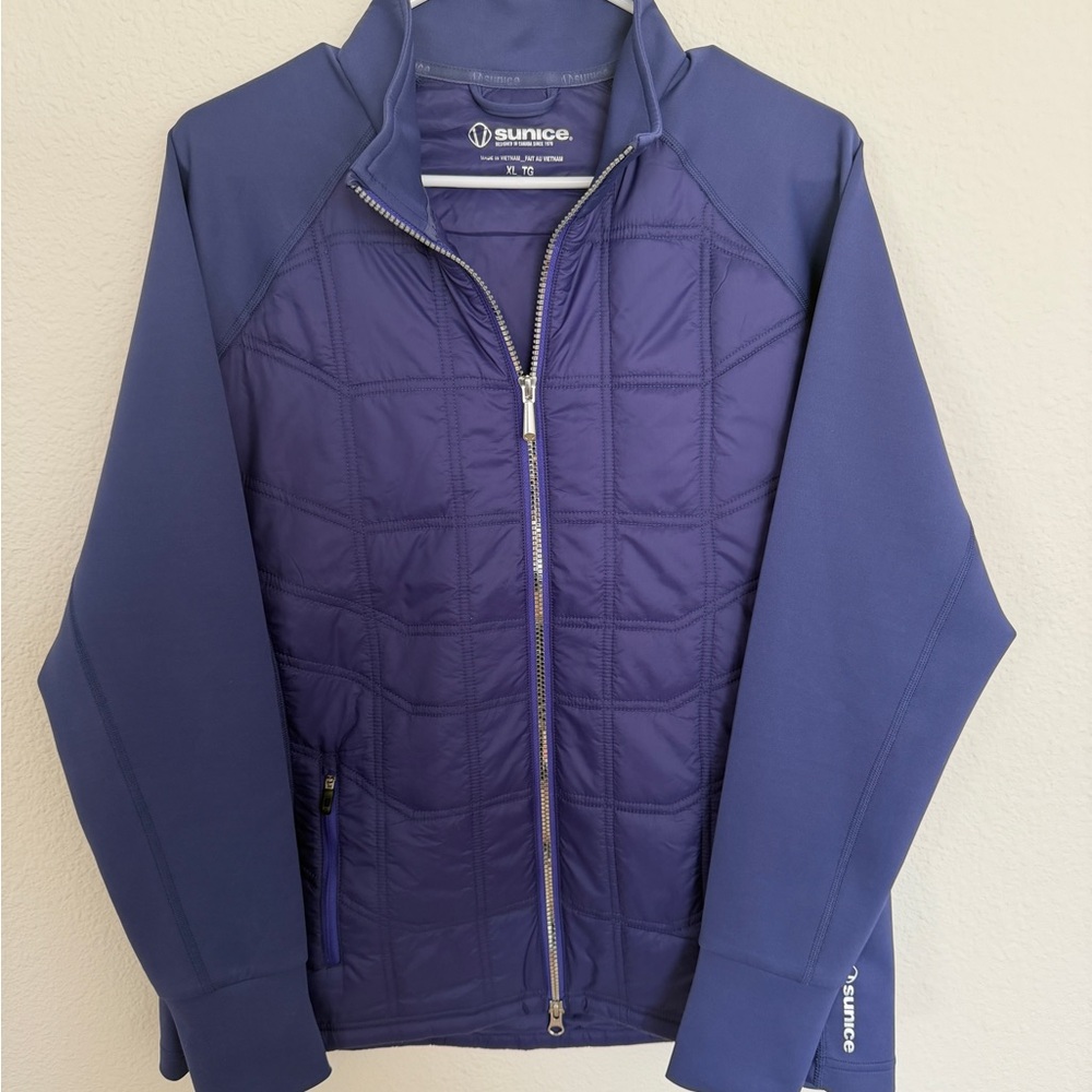 Sunice Navy Quilted Jacket